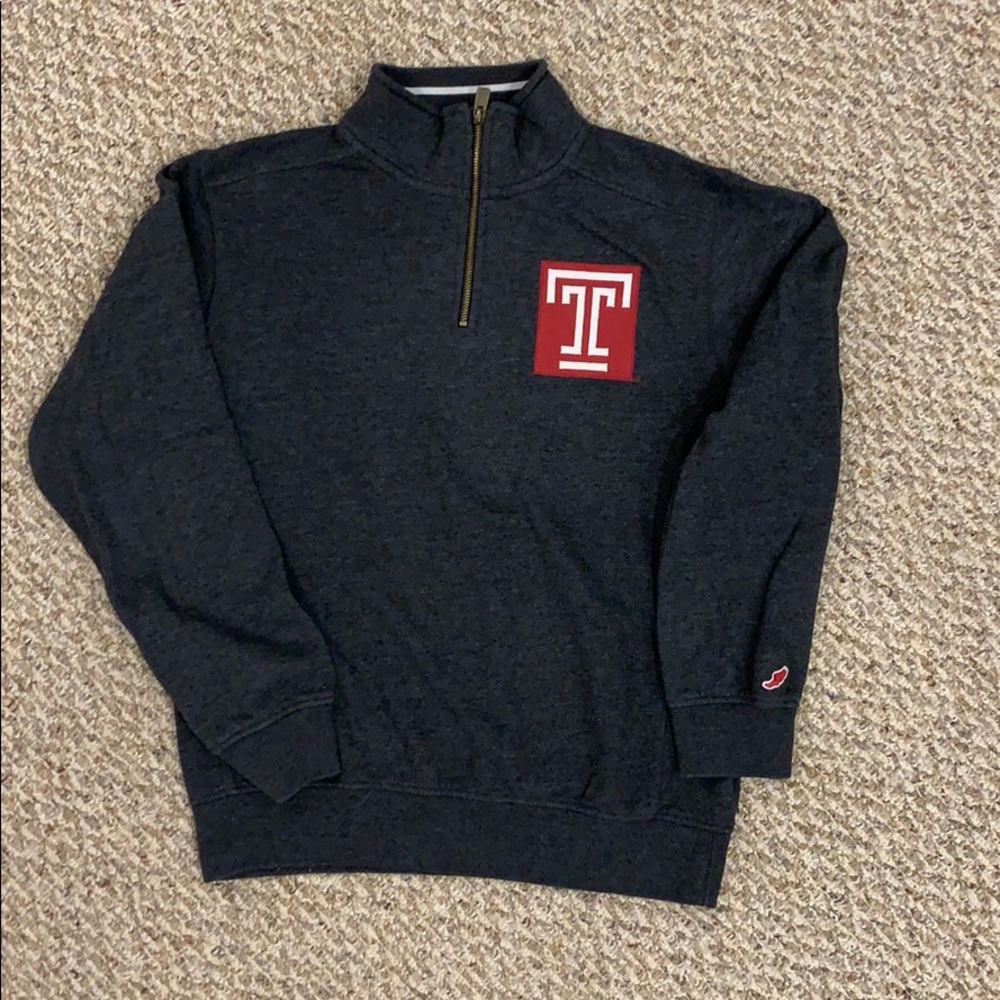 Temple University Quarter Zip Sweatshirt